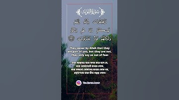 21  ) Surah At-Tawbah - سورة  ٱلتوبة -( The Repentance ) 9:55-58 #কুরআন #তেলওয়াত