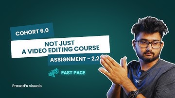 2nd Assignment (Fast Pace)/ @TharunSpeaks / Not just a video editing course