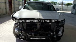 2LMPJ6J91NBL08652 | 2022 Lincoln Nautilus 33880 mi FL White Rb - Salvage Title Salvage Title Rebuild
