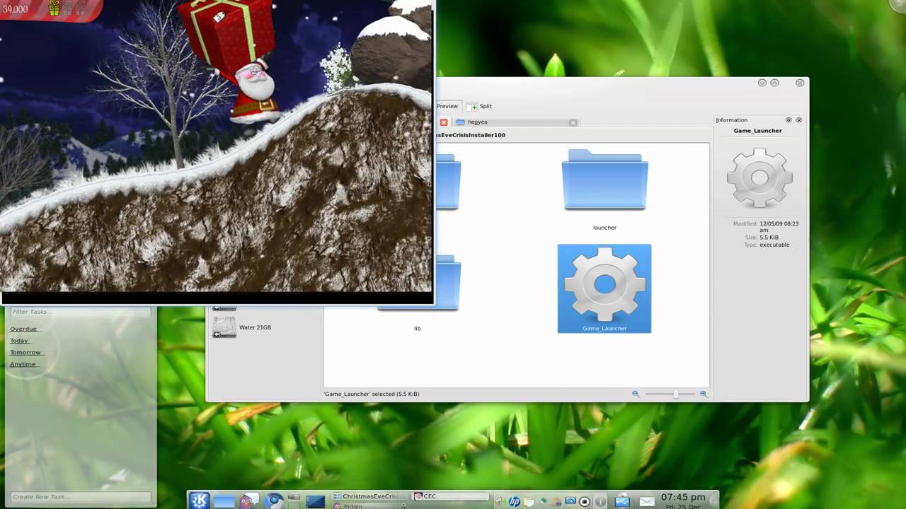 Christmas Eve Crisis Game Kubuntu 9.10 YouTube