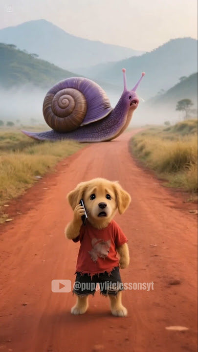 The poor puppy rescue pregnant snail #puppy #rescue #snail #animals #funny