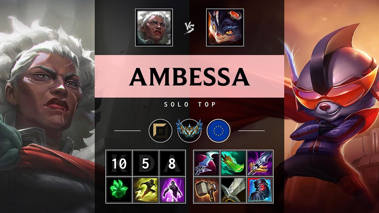 Ambessa Top vs Rumble - EUW Challenger Patch 25.19