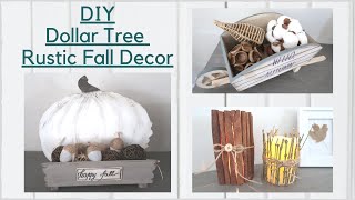 DOLLAR TREE DIY FALL DECOR \/\/ $1 Rustic Decor \/\/Budget Friendly Fall Decor \/\/ BlondieNextDoor