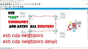 CDP - Cisco Discovery Protocol with Packet Tracer 2019 اسهل طريقة