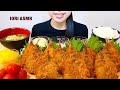 【ASMR / 咀嚼音】アジフライ定食 Deep-Fried Horse Mackerel 전갱이 튀김 【Eating Sounds】