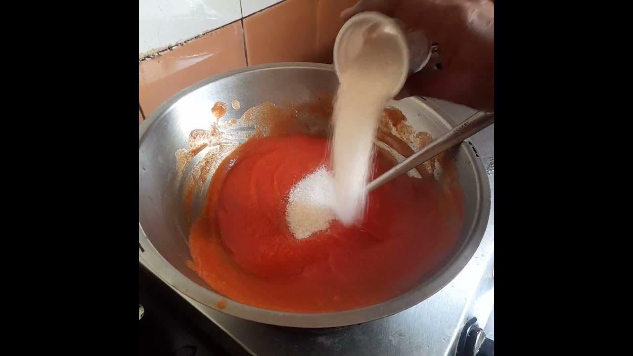 homemade papaya jam making by GMC cooking recipes in Tamil YouTube