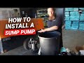 How to Install Crawl Space Sump Pump | Sump Pump for Crawl Space DIY