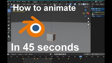 How to animate in blender!!! A tutorial speedrun