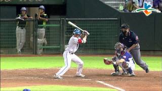 20130918 CPBL 犀牛VS桃猿 4下 林瑋恩唯一的選擇 黃浩然上二壘失敗