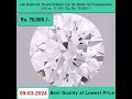 Lab Grown Diamond, Round cut , 3.51 ct, F Color, VS1 Clarity, No BGM , Rs. 70,000 /-  +91-7678337365