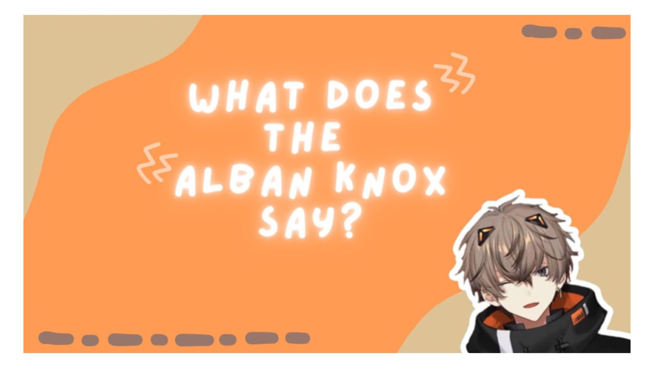 what does the Alban Knox say? | #AlbanBirthday2023