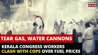 Kerala Congress Protests Over Fuel Price Hike | Congress Workers Clash With Police | Budget