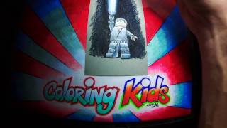 LEGO STAR WARS Coloring Pages for Kids Learn How to Color with LUKE SKYWALKER
