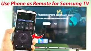 How To Use Android Phone As Remote For Samsung Tv