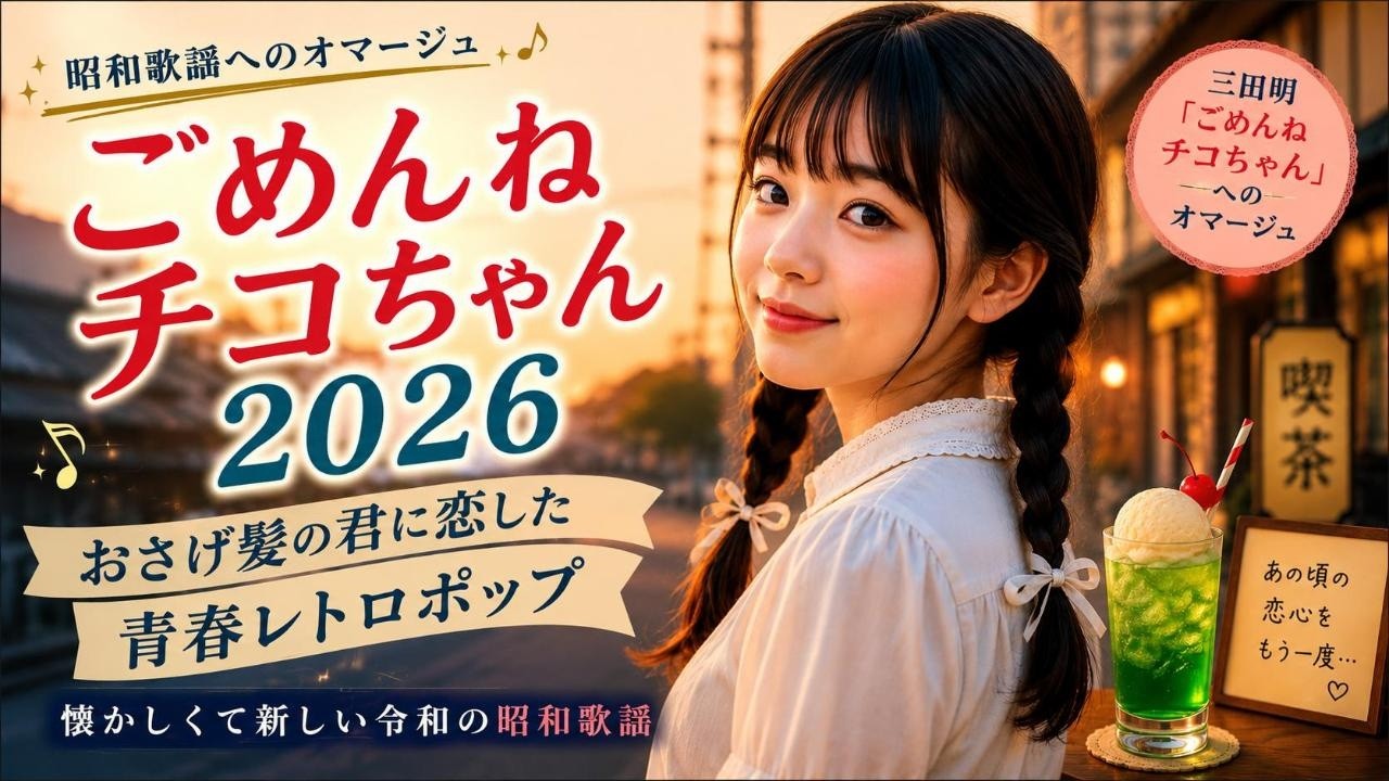 Showa-era pop style] Sorry, Chiko-chan 2026 ~ A retro pop song