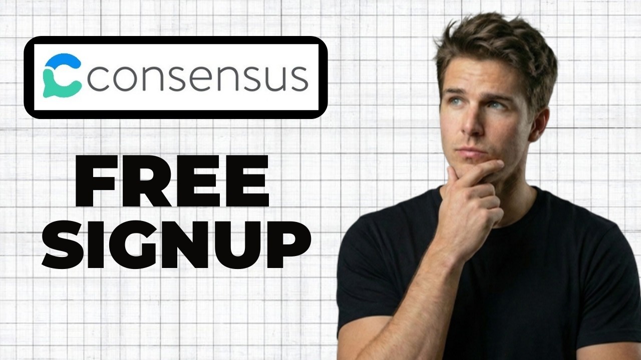 How To Sign Up For Consensus Ai For Free (Working 2026) - YouTube