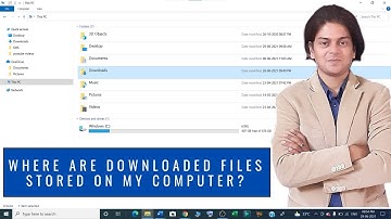 Where are downloaded files stored on my computer?