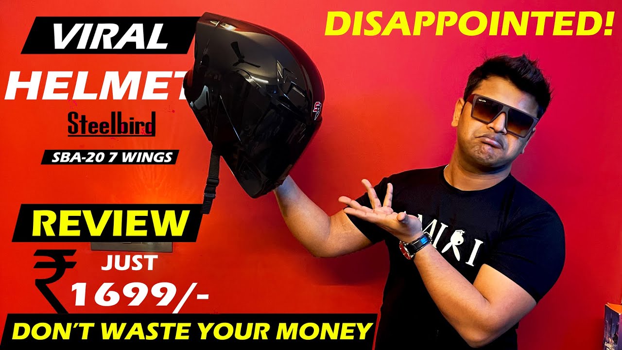 Dissapointed😞 Don't Waste Your Money | The Most Viral Helmet in Just ₹1699 Stealbird SBA 20 7 Wings