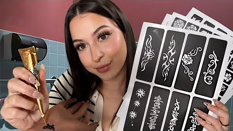 ASMR $5 "Tattoos" in the school bathroom?!?!🫣 