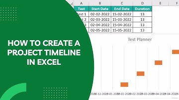 14.  📅 Create Effective Project Timelines in Excel | Step-by-Step Tutorial 📅