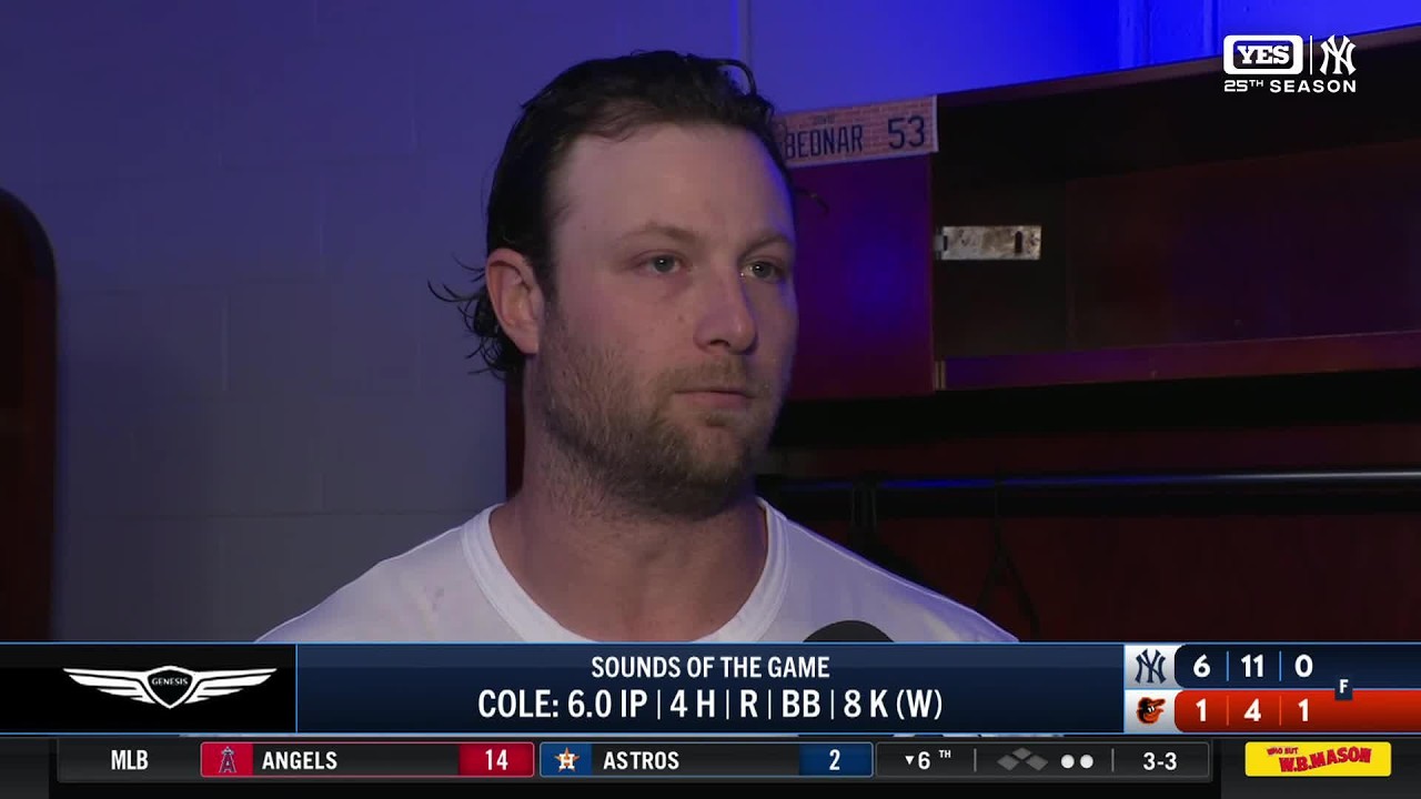 Thumbnail for Gerrit Cole picks up win vs. Orioles with 8 K's
