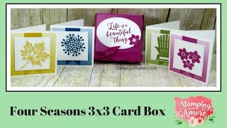 Four Seasons 3 x 3 Card Box