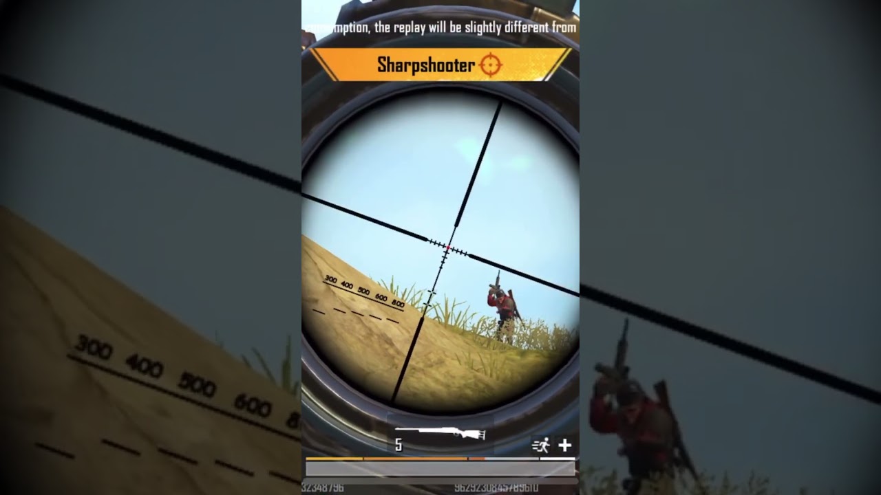 Headshot without open scope. 