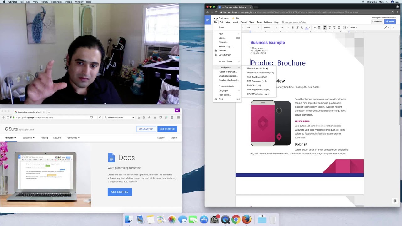 G Suite: Getting Started with Google Docs - YouTube
