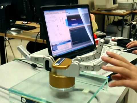 Real-time control of the barrett Hand from Matlab Simulink - YouTube