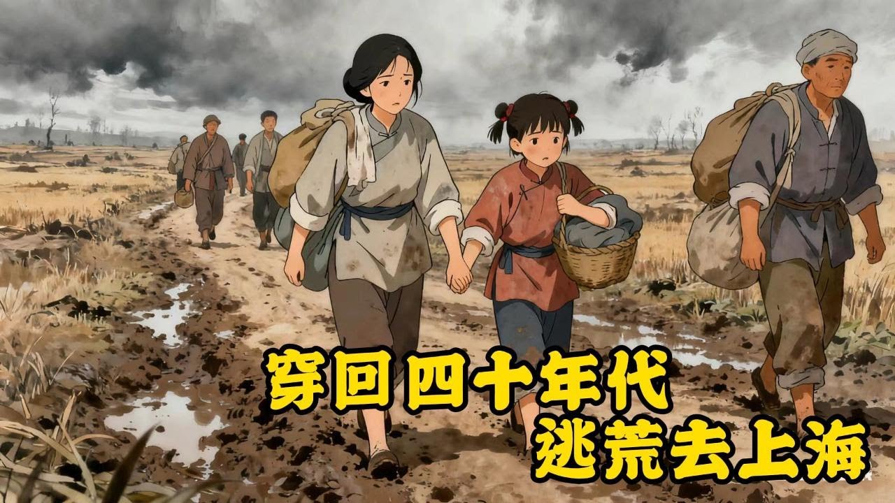 完结：1942年王丽从地窖中醒来，才知道她穿在一个地主婆身上，开局就去逃荒，路上还和别人走叉了，逃荒就逃荒吧！反正现代也过的不好，经过种种磨难终于到达上海买房，闲时收收地痞流氓的财物...#逃荒#空间
