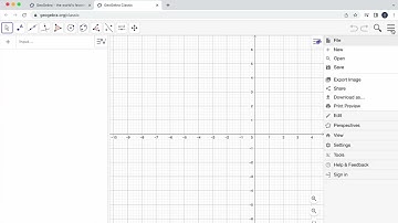 How to set up your workspace for Dynamic Figures in Geogebra