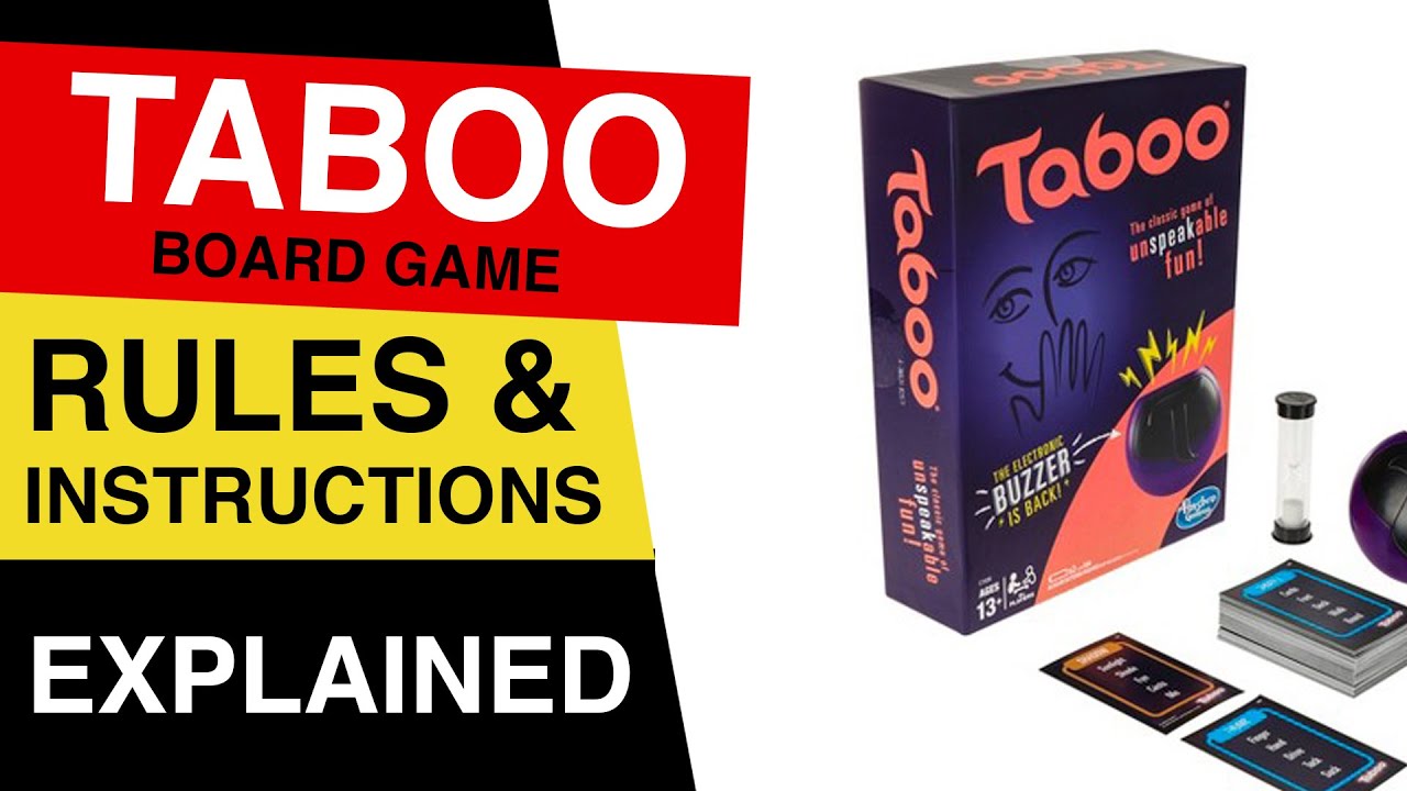 Taboo Board Game Rules Instructions How To Play Taboo Taboo