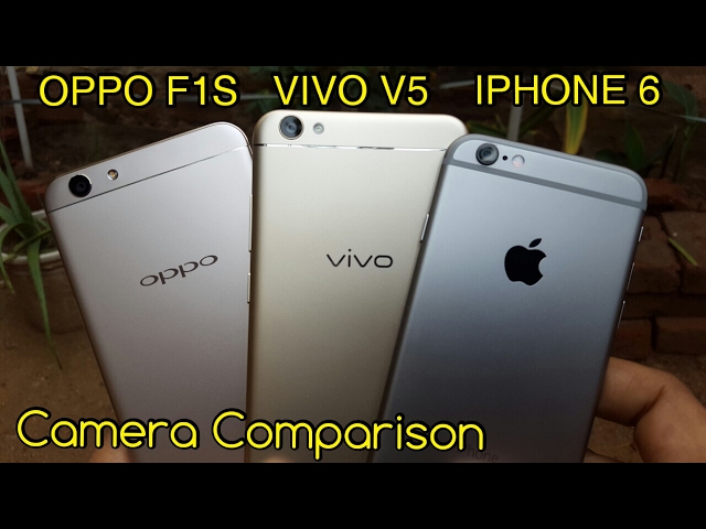 Vivo V5 vs Oppo F1s vs iPhone 6 Camera Comparison