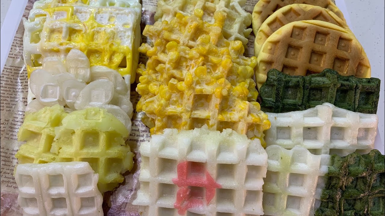 23. (간단요리) 와플기계로 만드는 참신한 요리 8가지!! Waffle maker recipe!! YouTube