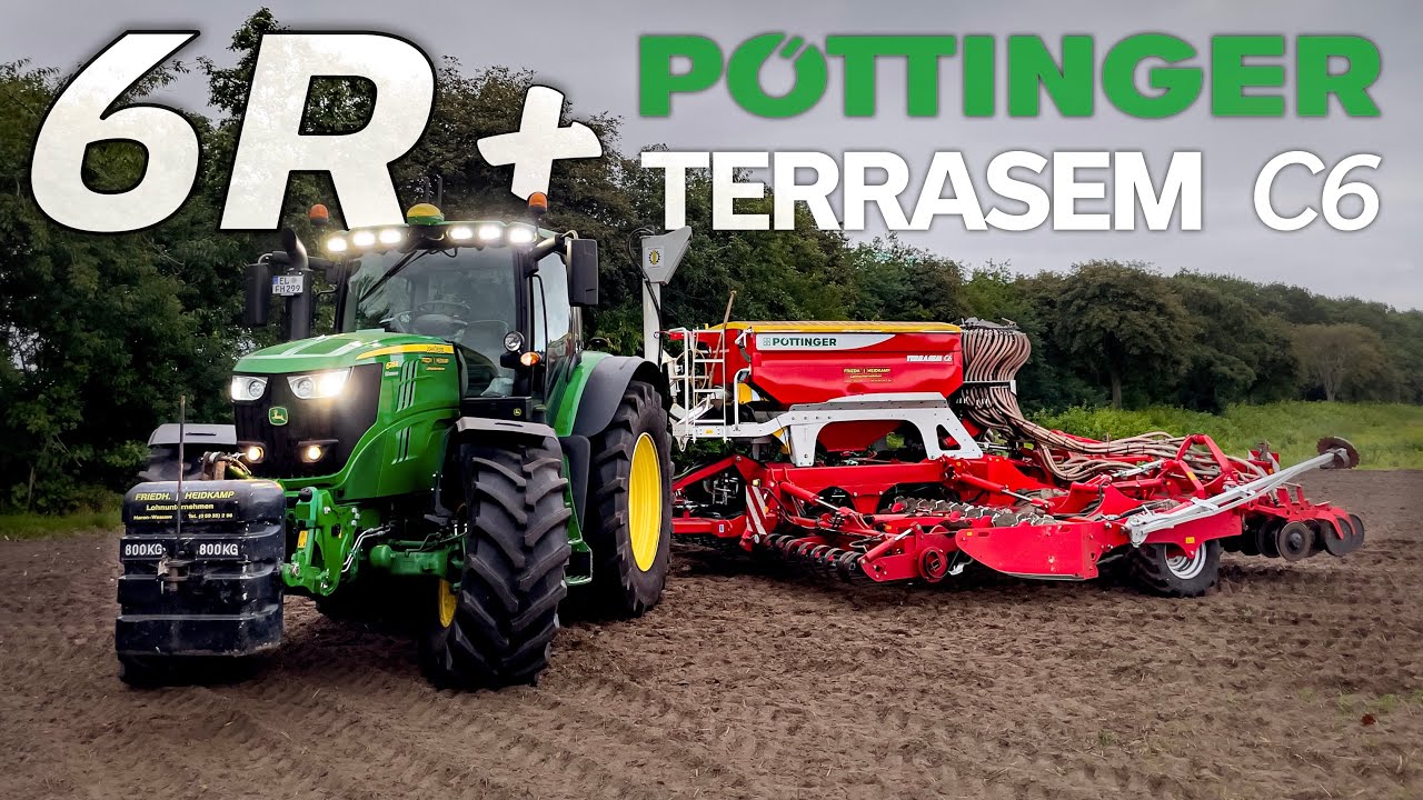 Let's Drive John Deere 6215R mit Pöttinger Terrasem C6 | Rapsaussaat👌 | Bauer Struck