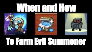 Summoners Greed Beginners Guide: How/When to Farm Evil Summoner (and a Mistake to Avoid) Details
