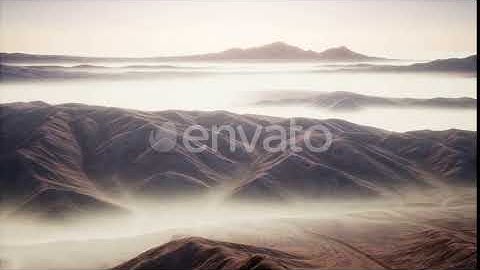 Mountain Landscape with Deep Fog at Morning | Motion Graphics - Envato elements