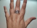 COMO HACER UN ANILLO CERRADO 4 VUELTAS-HOW TO MAKE A CLOSED RING 4 TURNS