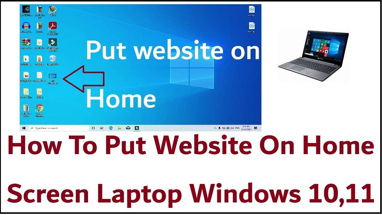 How To Put Website On Home Screen Laptop Windows 10 11 YouTube