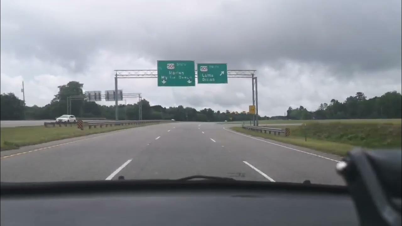 Leaving the Flying J in Latta, South Carolina on the way to Myrtle