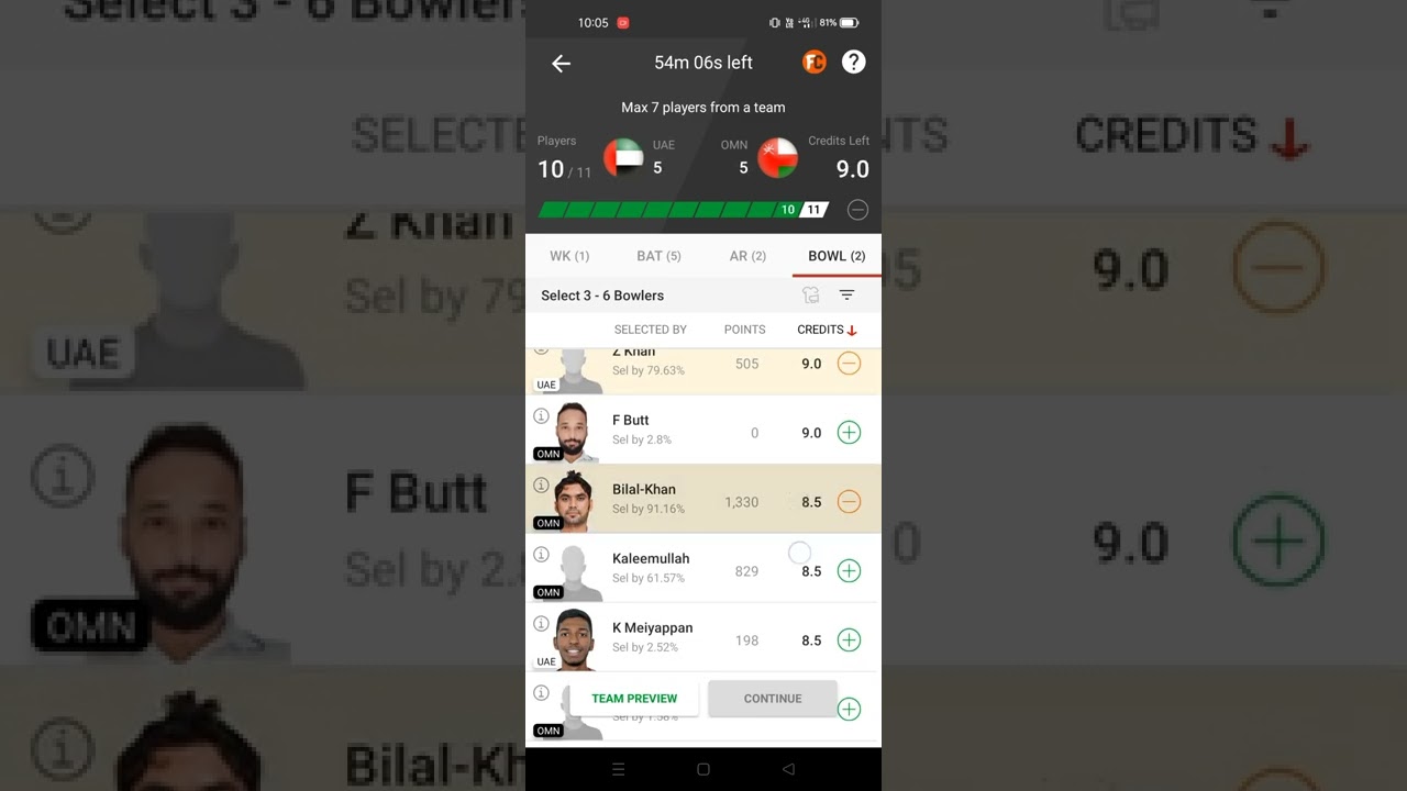 OMN VS UAE dream 11 prediction team