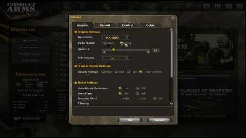 Combat Arms: Lower resolution, better performance.