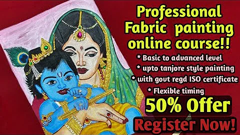 Professional Online Fabric painting course in tamil/ Akshaya aari creation whatsapp 9080987269