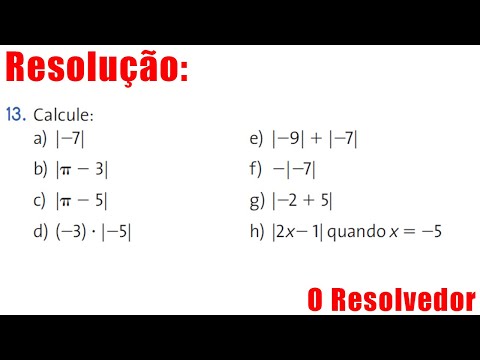 13. Calcule. Exercício Resolvido de Módulo