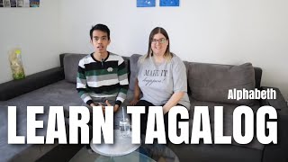 Learn Tagalog With Us! Beginner Lesson For A1 Level - Teaching My Wife Tagalog Alphabet