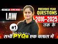 UGC NET Law Paper 2 | Last 10 Years Solved Papers | UGC NET Paper 2 Law PYQs Marathon
