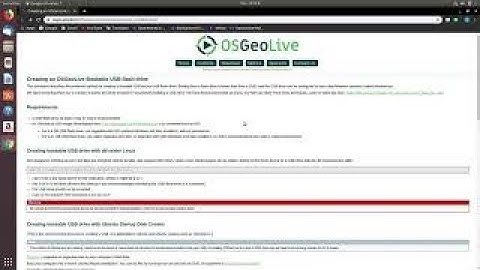 OSGeoLive [1]: Create a bootable USB