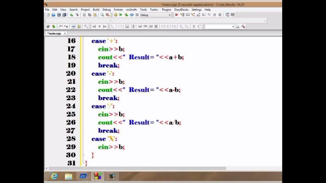 how to make a calculator in C++ #C++Coding #calculator #codeblock # ...