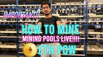 💥IMP!💥 HOW to mine ETH POW! ETHEREUM POW MINING POOLS ONLINE! Harsh Gupta | Crypto Mining Farm India