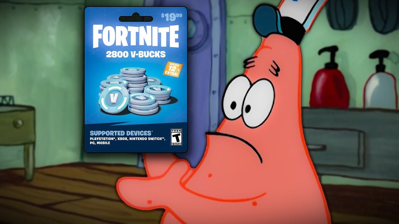 Patrick That S A 19 Dollar Fortnite Card Youtube